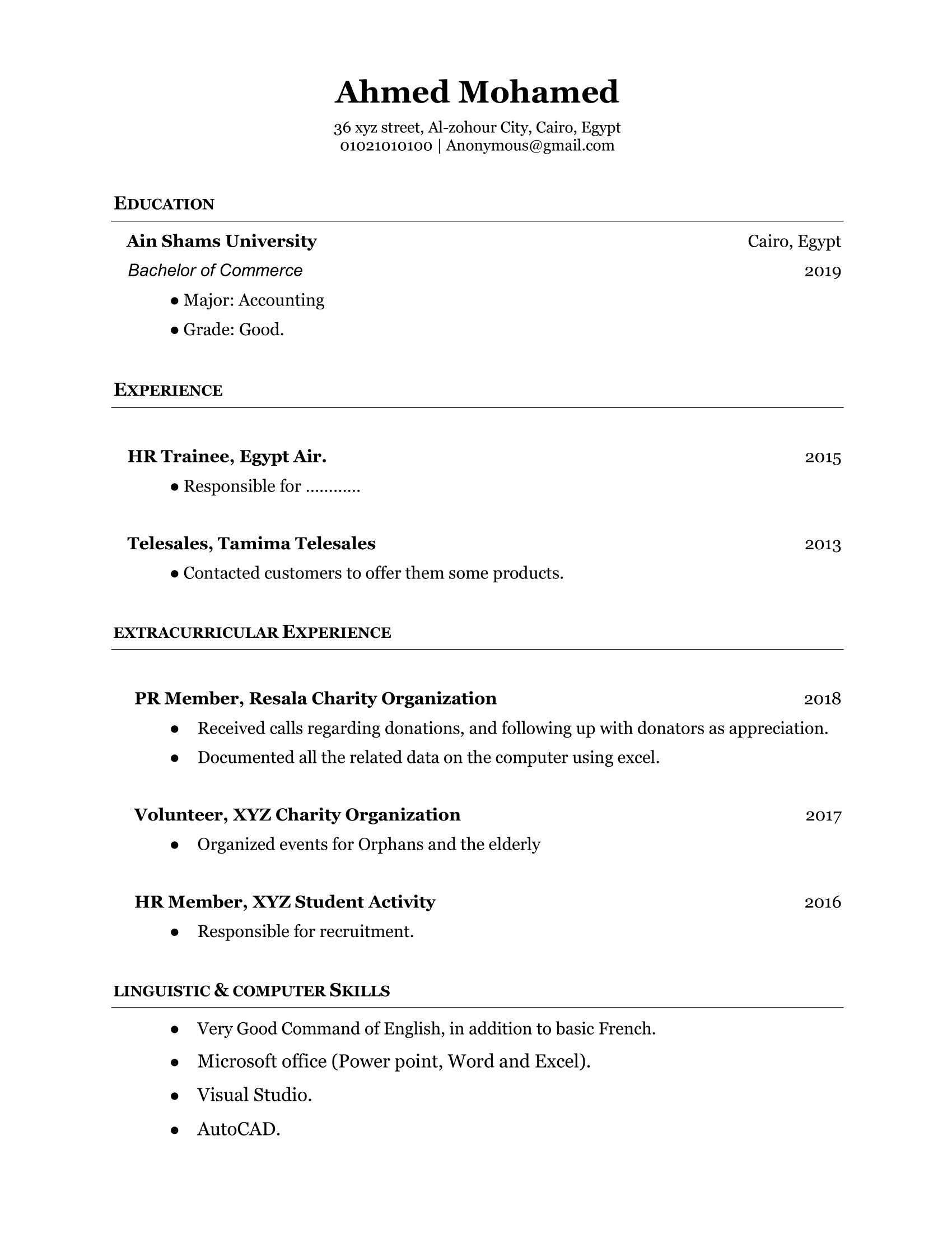 CV Template